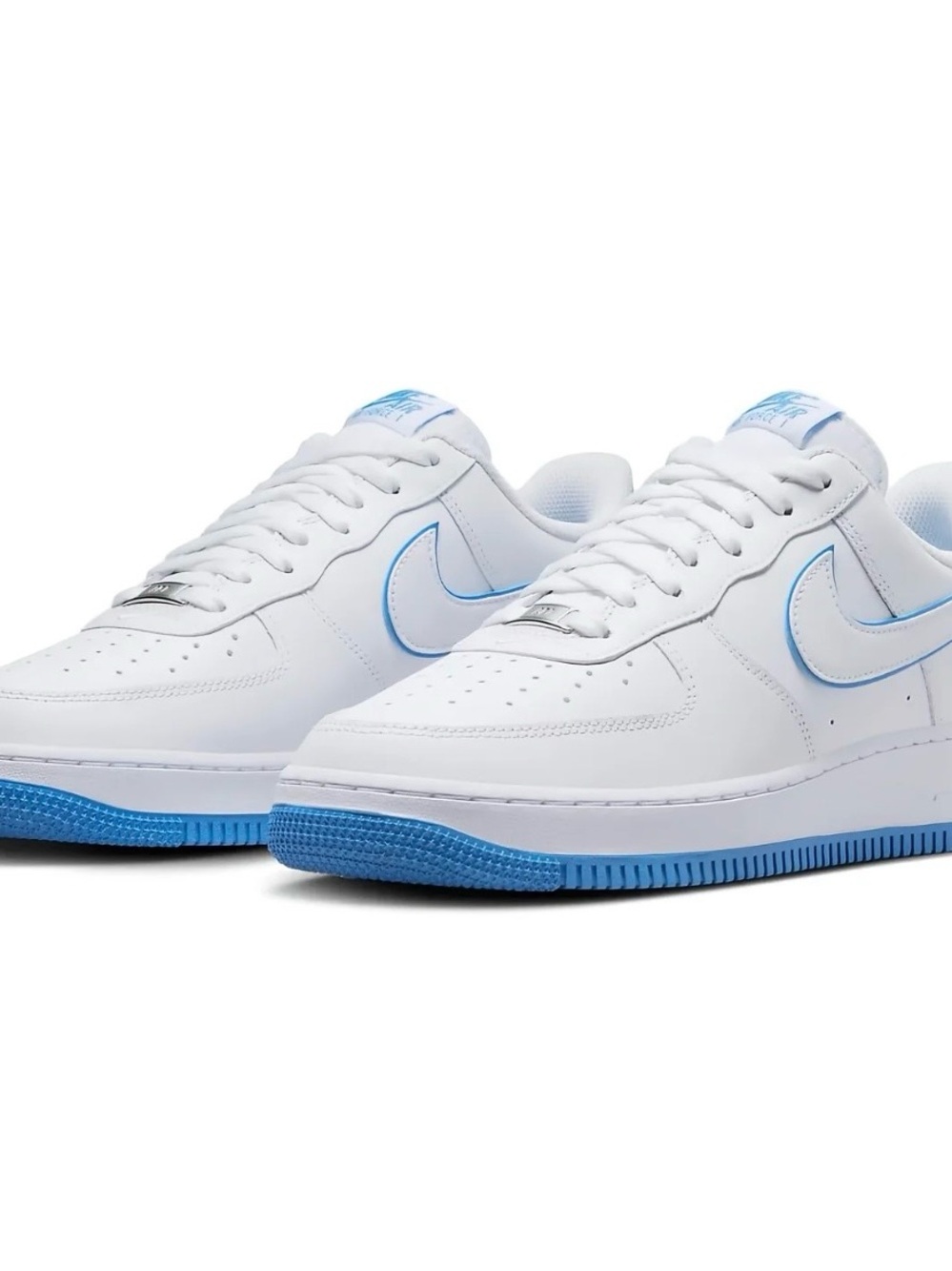 Nike Air Force 1 Low White with Light Blue Trim